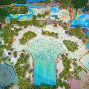 Mar Azul - Piscinas de ondas atração para família no Thermas dos Laranjais