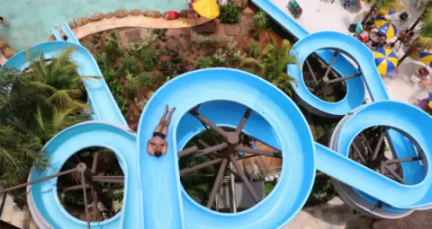 Caracol atração radical no Thermas dos Laranjais