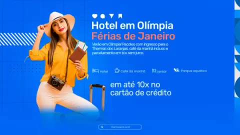 Hotel em Olímpia Férias de Janeiro | Ingressos Thermas Inclusos