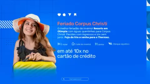 Hotel em Olímpia para o feriado de Corpus Christi