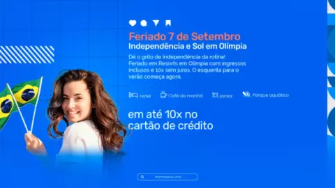 Pacotes de Hotel Feriado 7 de Setembro em Olímpia