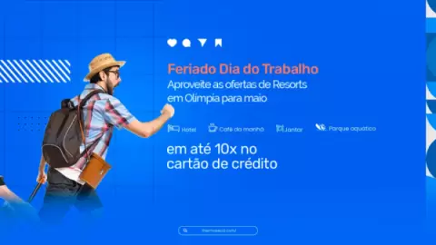 Resort em Olímpia para o feriado Dia do Trabalho