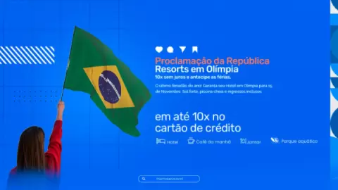 Resorts em Olímpia para o feriado de Proclamação da República