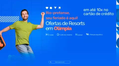 Rio-pretense, seu feriado é aqui! Ofertas de Resorts em Olímpia