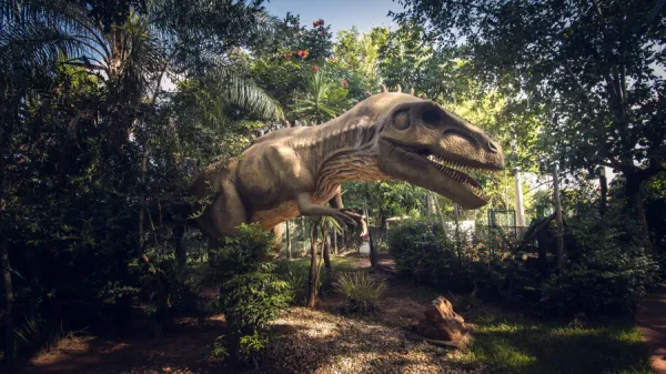 Foto demonstrativa de Ingresso Vale dos Dinossauros em Olimpia SP