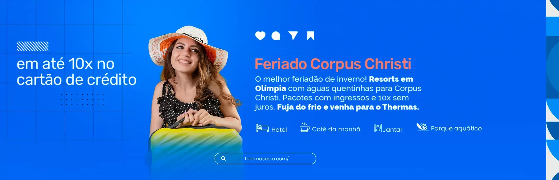 Hotel em Olímpia para o feriado de Corpus Christi